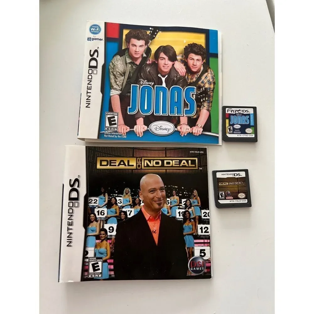 Lot Nintendo DS :‎ Deal Or No Deal & Disney Jonas Video Games & art Work